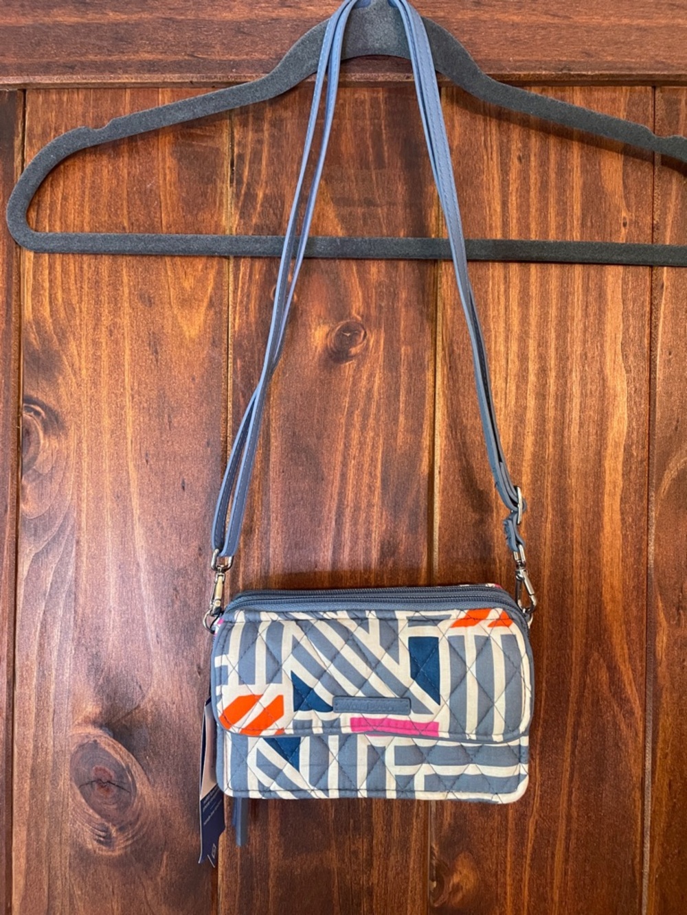 Vera Bradley RFID All In One Geometric Quilted Crossbody NWT